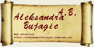 Aleksandra Bujagić vizit kartica